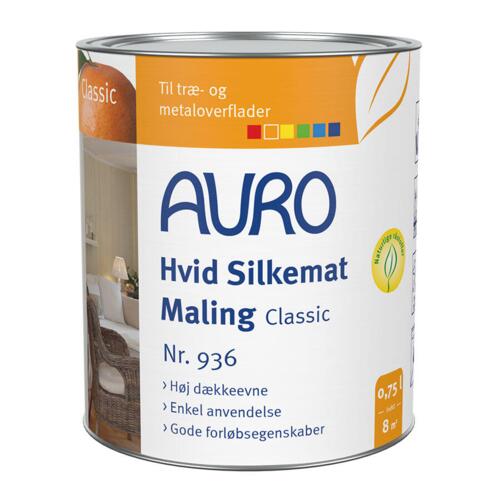 Hvid Silkemat Maling Classic nr. 936 (appelsinoliemaling)