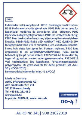 Professionel Kalkfinpuds nr. 345