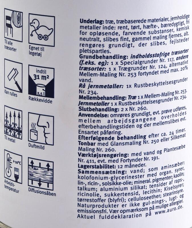 Sort Silkemat Maling nr. 260-99