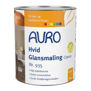 Hvid Glansmaling Classic nr. 935 (appelsinoliemaling)